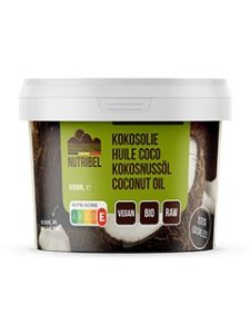 Nutribel Kokosolie geurloos BIO 500ml.