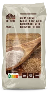 Nutribel Teffmeel bruin BIO & glutenvrij 500gr.
