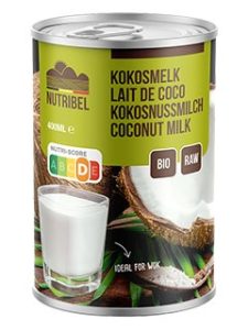 Nutribel kokosmelk Bio & glutenvrij 400ml.